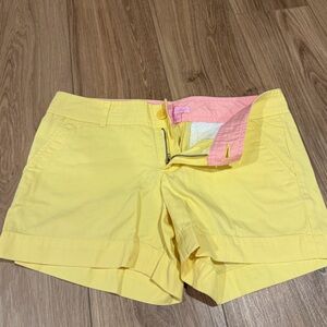 Yellow Lilly Pulitzer Shorts Size 6